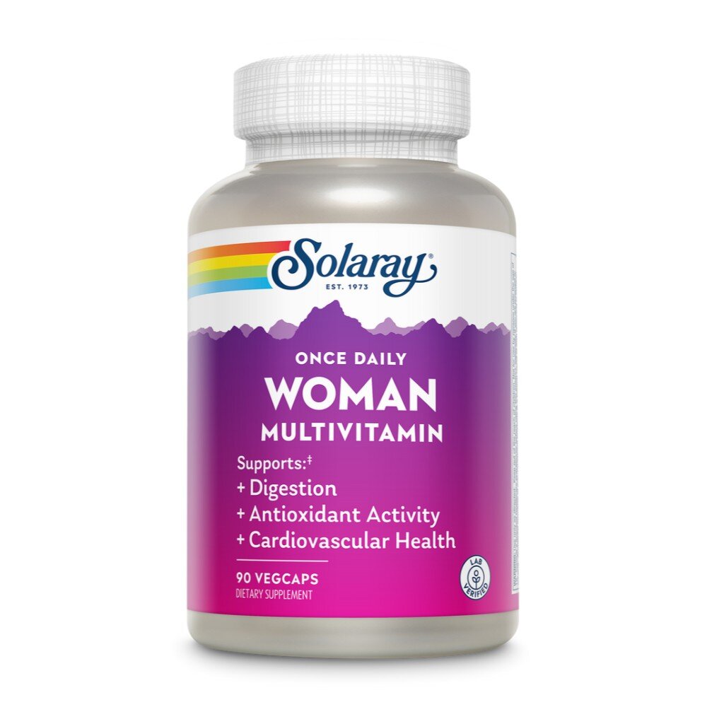 Женский мультивитаминный комплекс Solaray Once Daily Woman Multivitamin, 90 вегакапсул