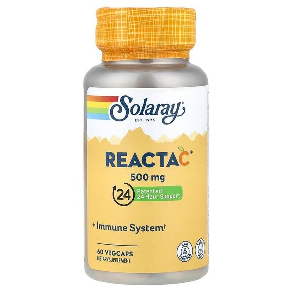 Витамин C Solaray Reacta-C 500 mg, 60 вегакапсул