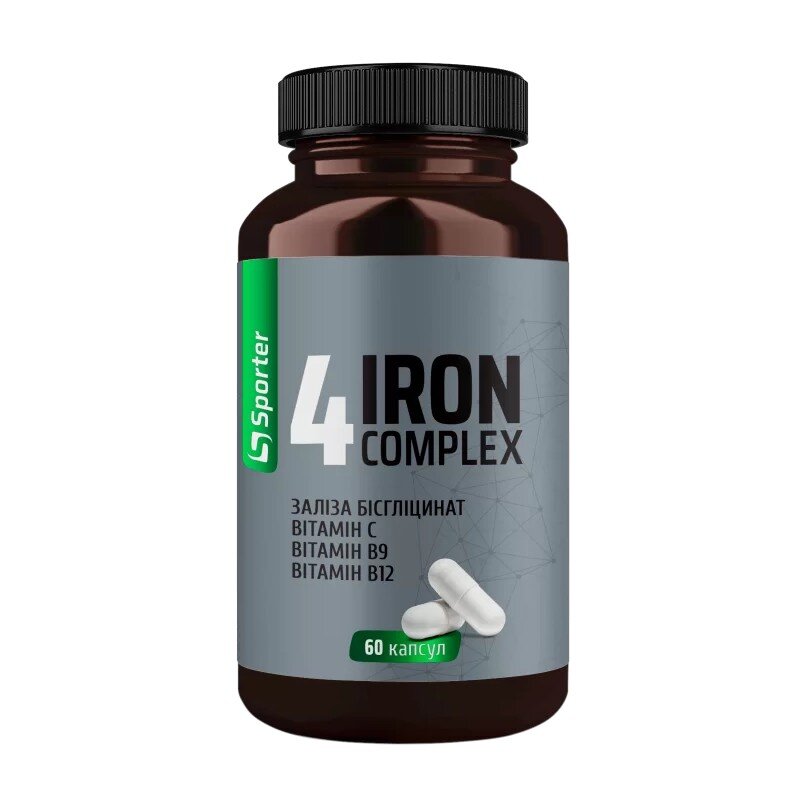 Комплекс с железом Sporter 4 Iron Complex, 60 капсул