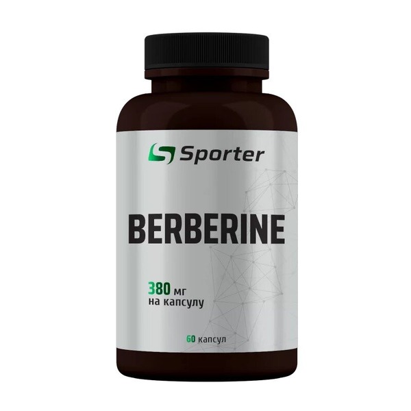 Натуральна добавка Sporter Berberine 380 mg, 60 капсул