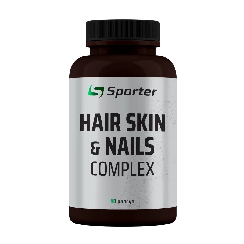 Комплекс для волосся, шкіри та нігтів Sporter Hair Skin & Nails, 90 капсул