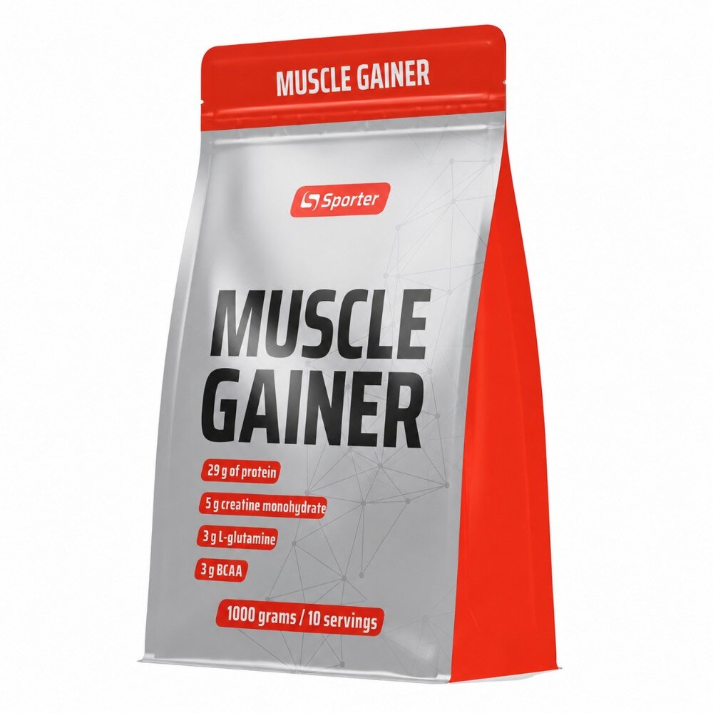 Гейнер Sporter Muscle Gainer, 1 кг