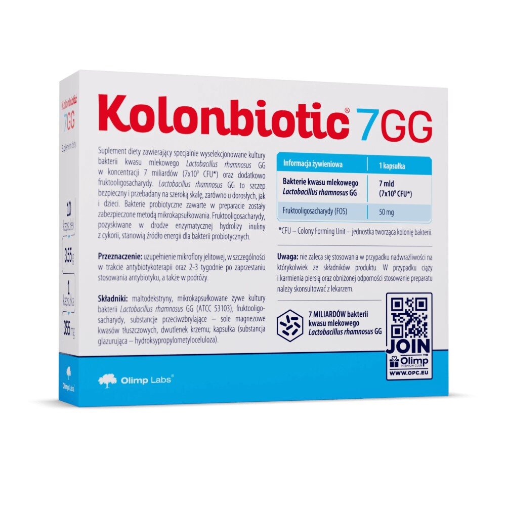 Пробиотик Olimp Sport Nutrition Colonbiotic 7GG, 10 капсул. Фото 2