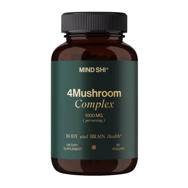 Комплекс 4 грибів Mind Shi 4 Mushroom Complex 1000 mg, 60 капсул