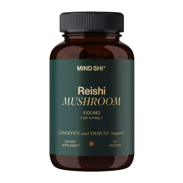 Гриб рейші Mind Shi Reishi Mushroom 1000 mg, 60 вегакапсул