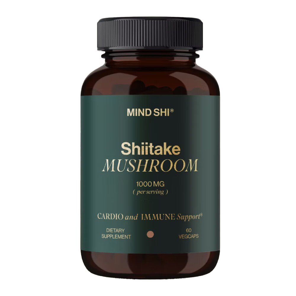 Гриб шиїтаке Mind Shi Shiitake Mushroom 1000 mg, 60 вегакапсул