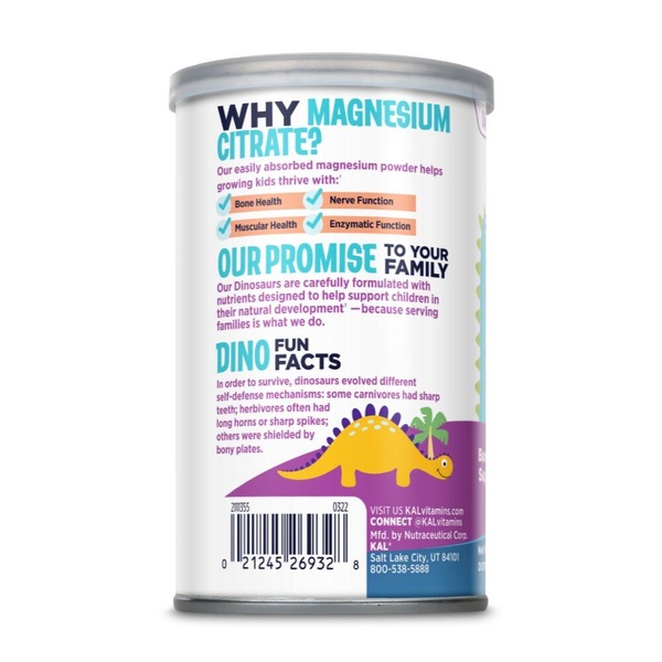 Витамины и минералы KAL Magnesium Powder 200 mg, 112 грамм. Фото 3