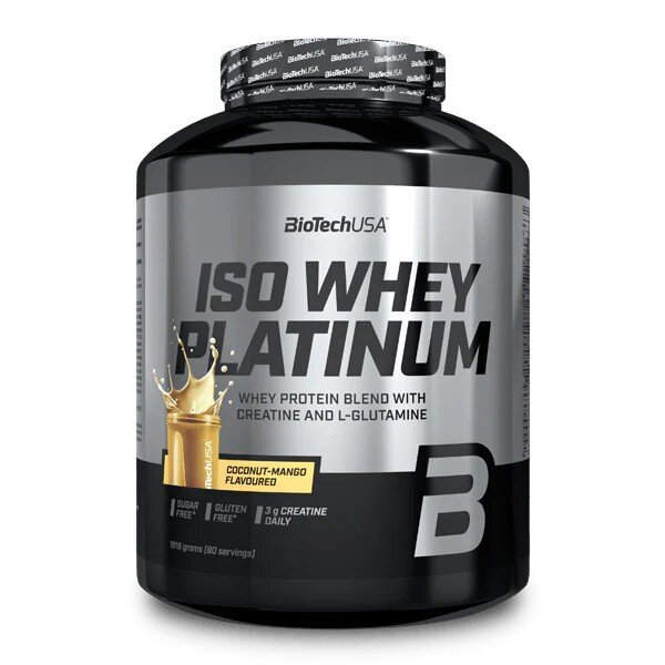 Сироватковий ізолят BioTech Iso Whey Platinum, 1.8 кг. Фото 4