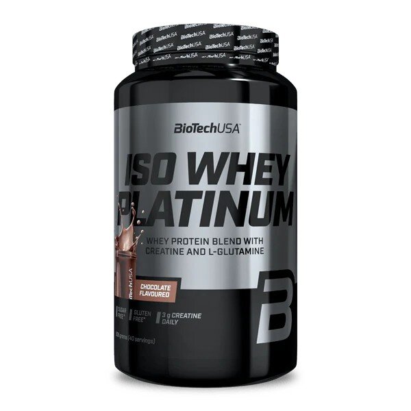 Сироватковий ізолят BioTech Iso Whey Platinum, 908 грам