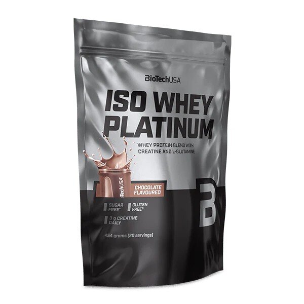 Сироватковий ізолят BioTech Iso Whey Platinum, 454 грам
