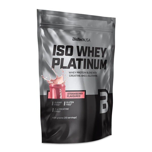 Сироватковий ізолят BioTech Iso Whey Platinum, 454 грам. Фото 2