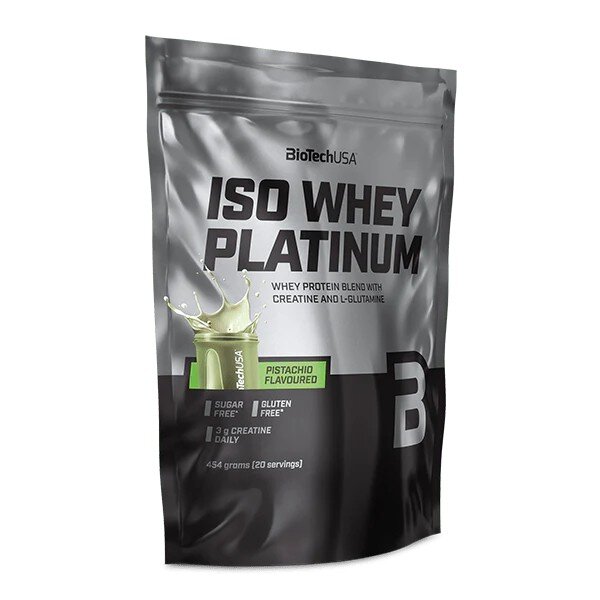 Сироватковий ізолят BioTech Iso Whey Platinum, 454 грам. Фото 3