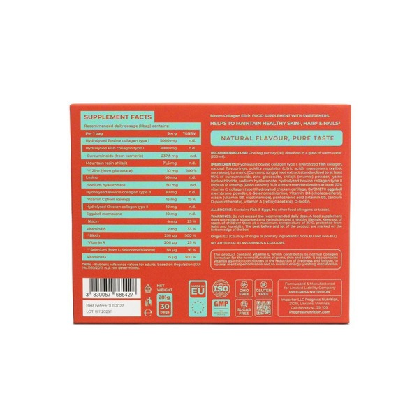 Коллаген Progress Nutrition Bloom Collagen, 30 стиков. Фото 2