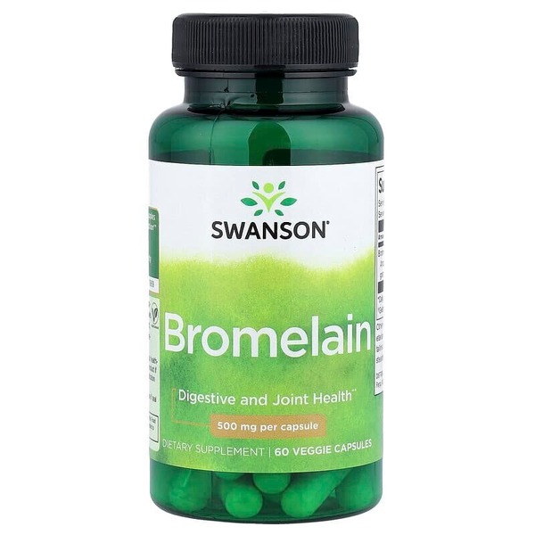 Бромелаїн Swanson Bromelain 500 mg, 60 вегакапсул