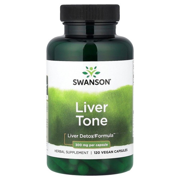 Рослинний комплекс для печінки Swanson Liver Tone 300 mg, 120 вегакапсул