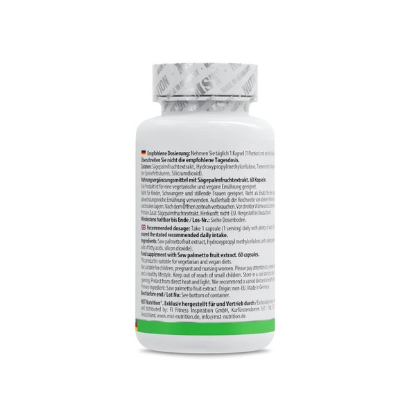Экстракт сереноа MST Nutrition Saw Palmetto Extract 320 mg, 60 капсул. Фото 3