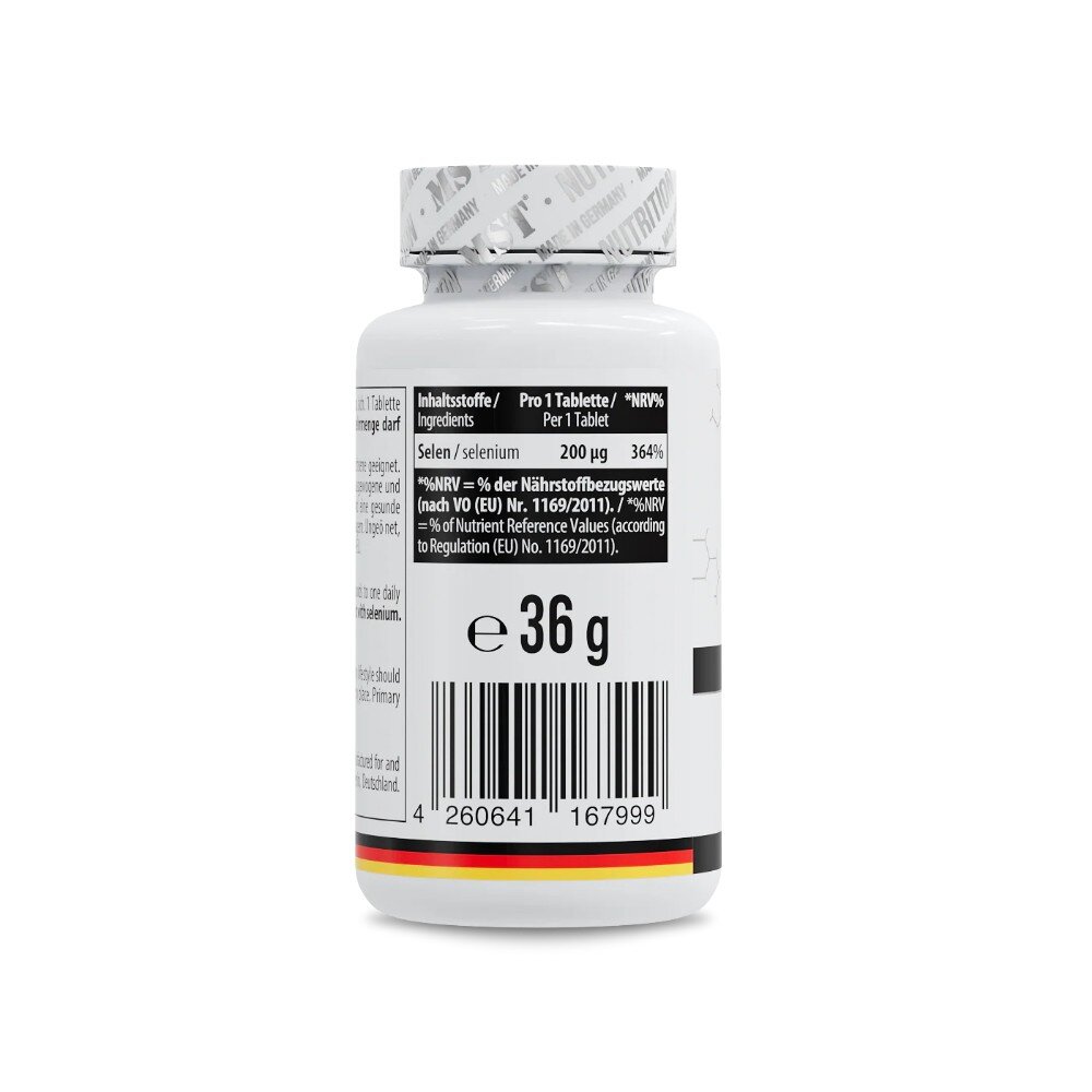 Селен MST Nutrition Selen 200 mcg, 180 таблеток. Фото 2