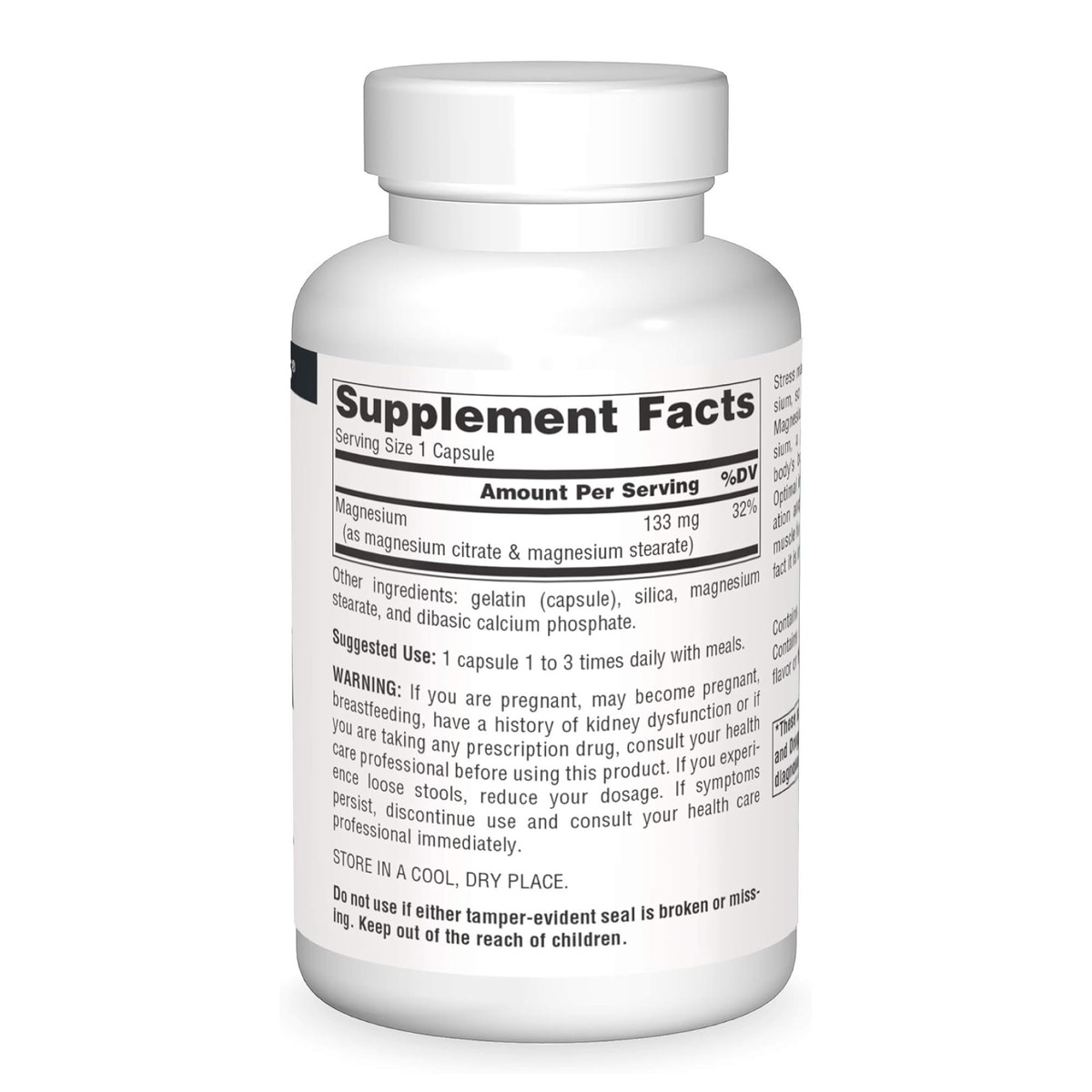 Magnesium Citrate 133mg - 90 caps. Фото 2