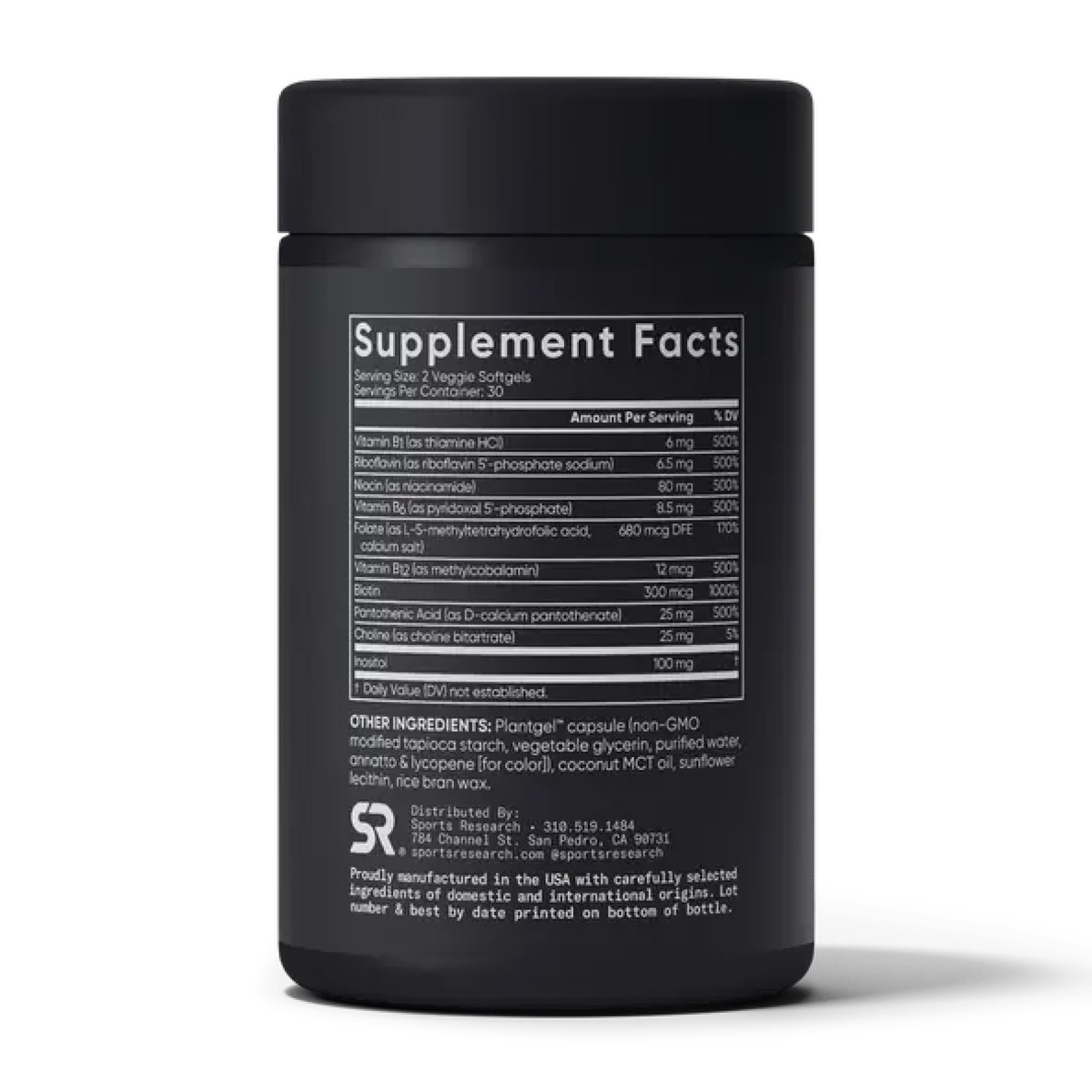 Vitamin B-Complex - 60 softgels. Фото 2
