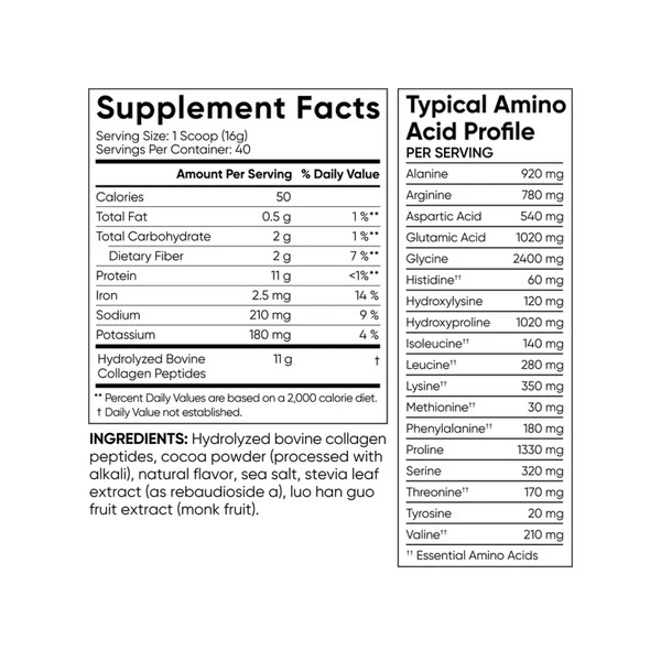 Collagen Peptides - 640g Dark Chocolate. Фото 2