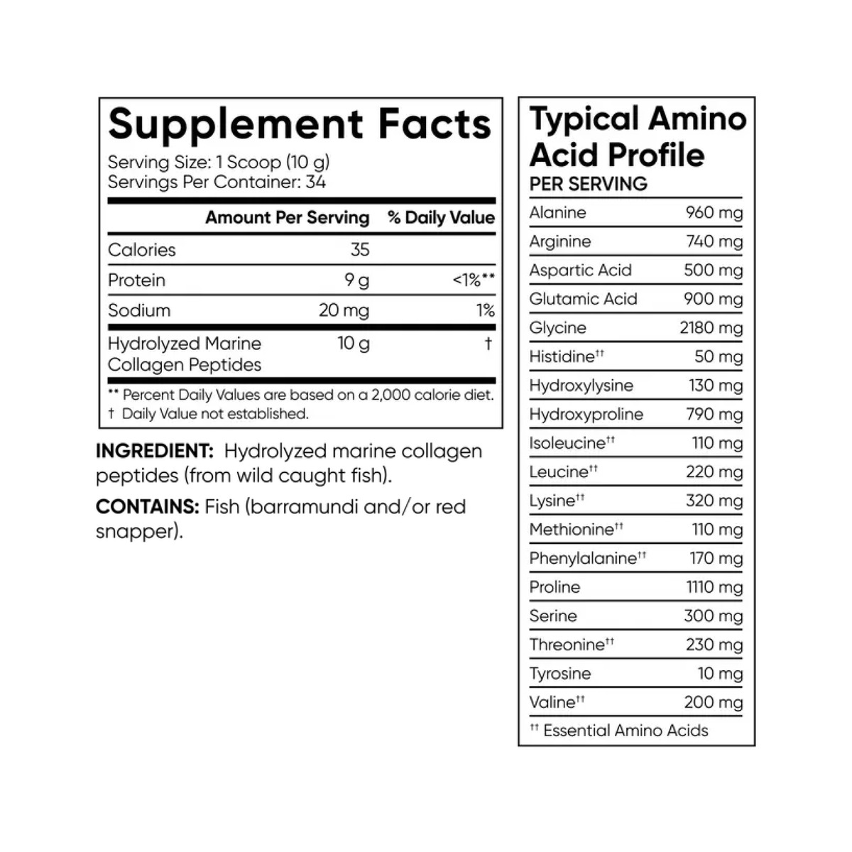 Marine Collagen - 340g. Фото 2