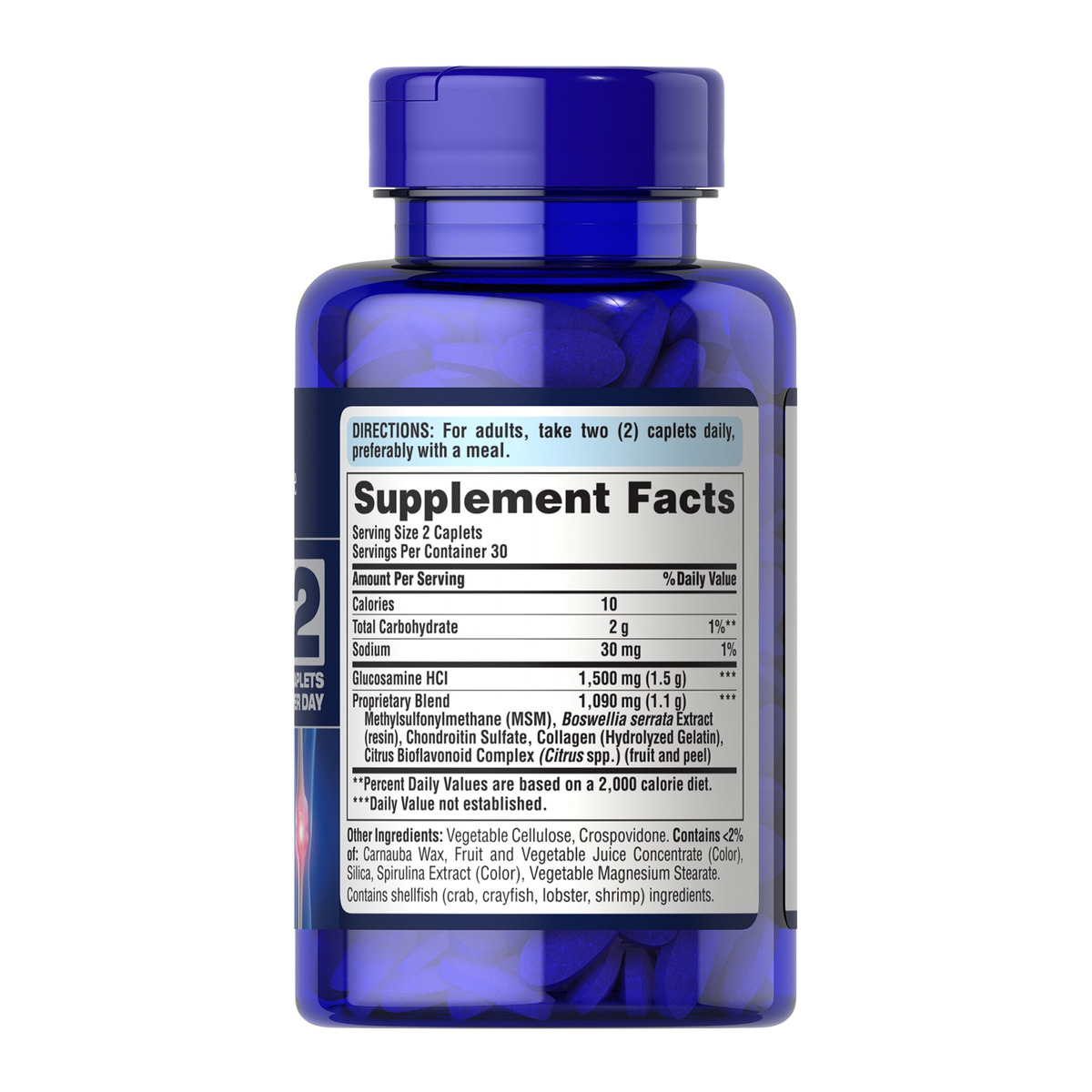 7 Day Formula Joint Soother® Glucosamine Chondroitin MSM & Boswellia - 60 caps. Фото 2