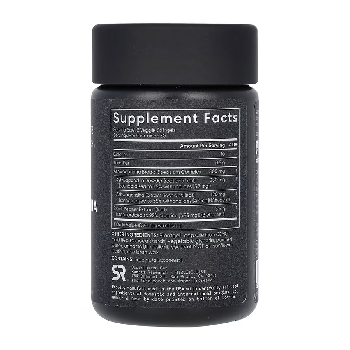 Ashwagandha 500mg - 60 veggie softgels. Фото 2