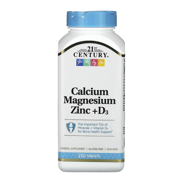 Calcium Magnesium Zinc +D3 - 250 tabs