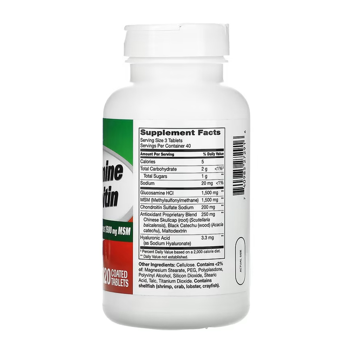 Glucosamine Chondroitin Advanced + MSM - 120 tabs. Фото 2