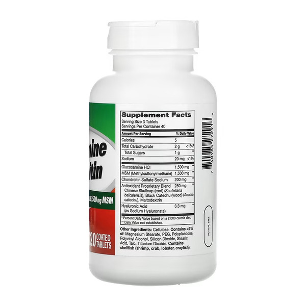 Glucosamine Chondroitin Advanced + MSM - 120 tabs. Фото 2