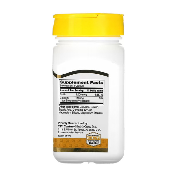 Biotin 5000 mcg - 110 caps. Фото 2