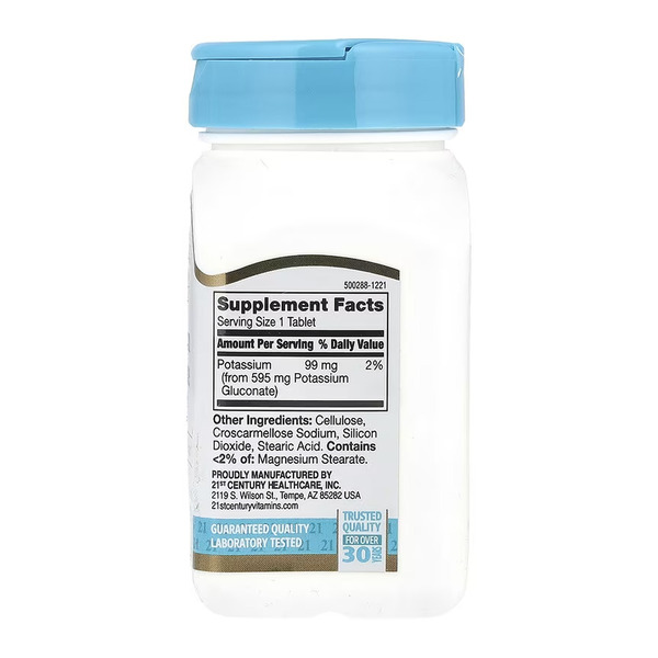 Potassium Gluconate 595 mg - 110 tabs. Фото 2