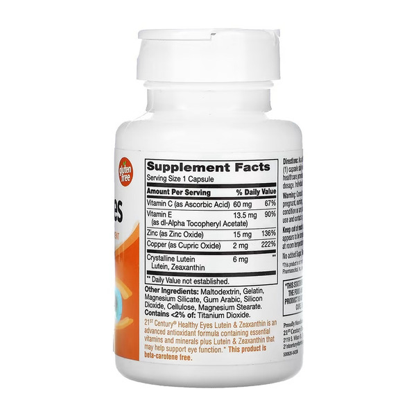 Healthy Eyes Lutein & Zeaxanthin - 60 caps. Фото 2