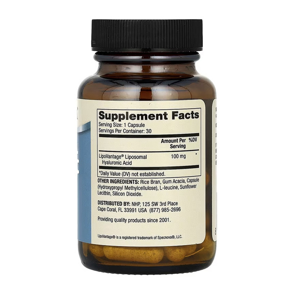 Liposomal Hyaluronic Acid - 30 caps (До 11.26). Фото 2