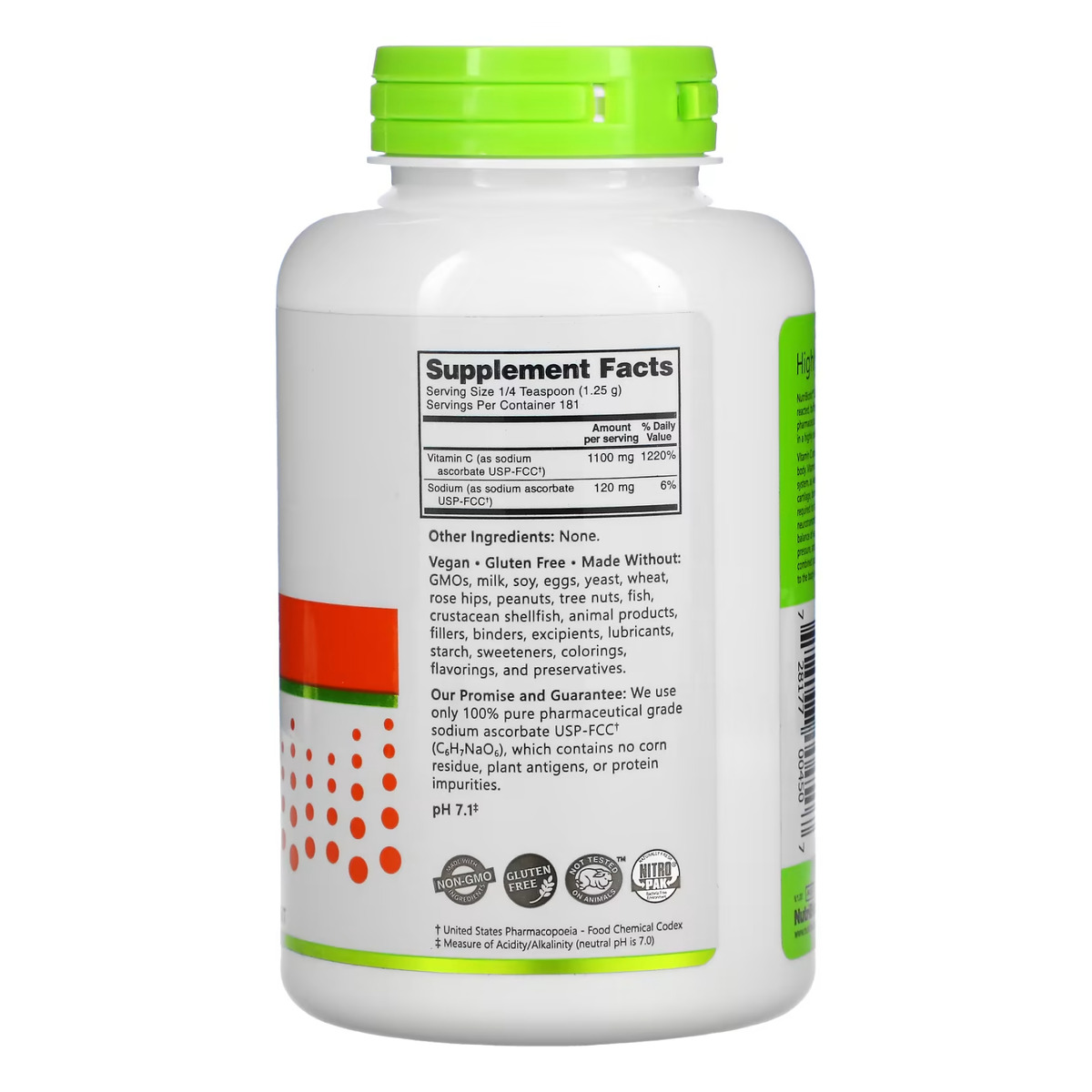 Sodium Ascorbate Powder - 227g. Фото 2