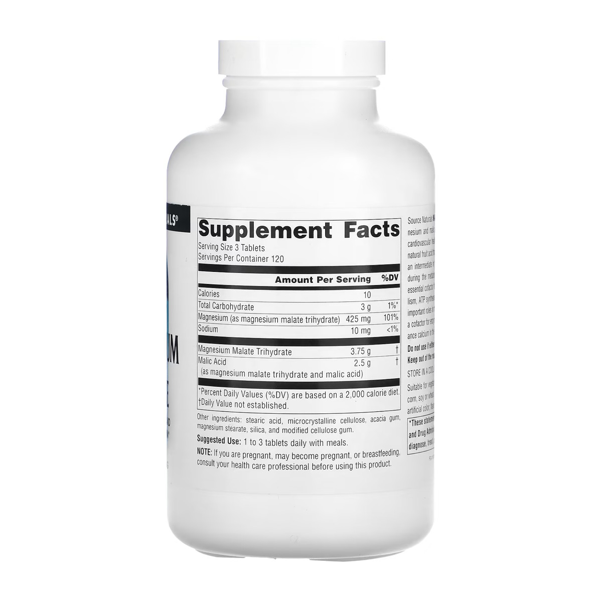 Magnesium Malate 1250mg - 360 tabs. Фото 2