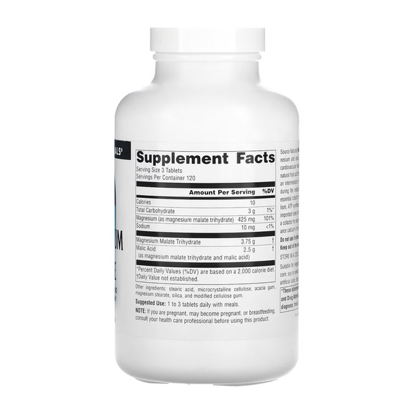 Magnesium Malate 1250mg - 360 tabs. Фото 2