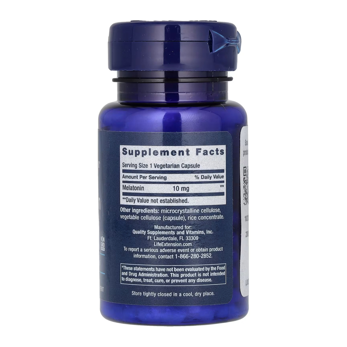Melatonin 10 mg - 60 veg caps. Фото 2