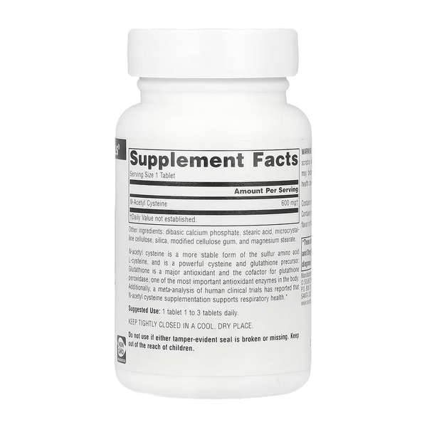 N-Acetyl Cysteine 600mg - 60 tabs. Фото 2