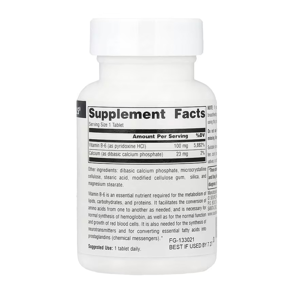 Vitamin B-6 100 mg - 100 tabs. Фото 2