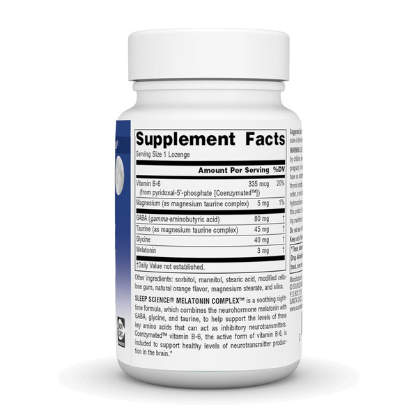 Sleep Science® Melatonin Complex™ 3 mg - 50 lozenges Orange. Фото 2