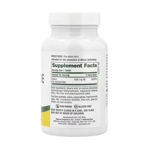 Niacinamide 1000mg - 90 tabs. Фото 2