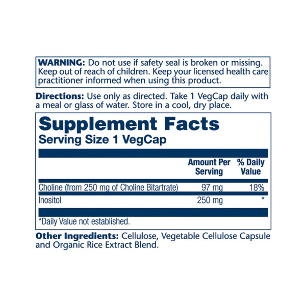 Choline & Inositol - 100 vcaps. Фото 2