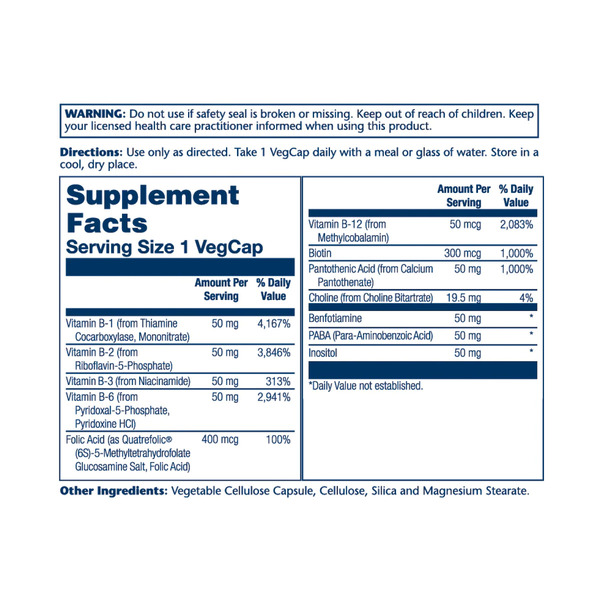 Methyl B-Complex 50mg - 60 vcaps. Фото 2