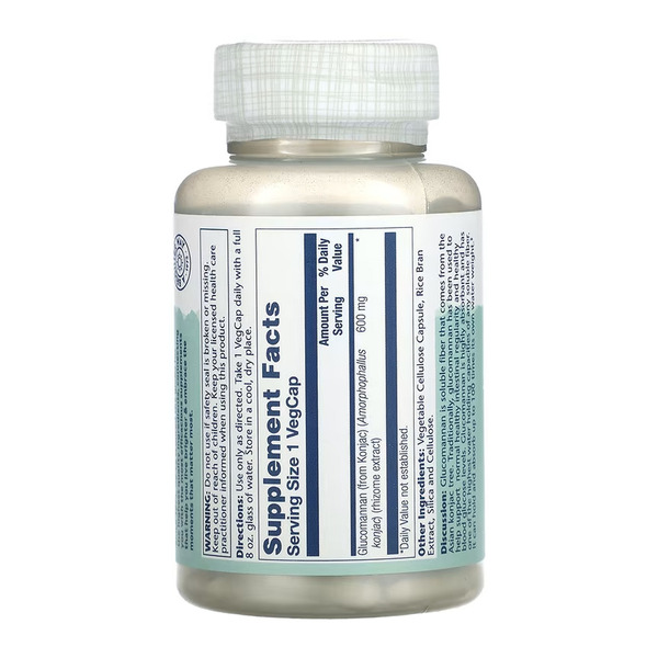 Glucomannan Rhizome Extract 600mg - 100 vcaps. Фото 2