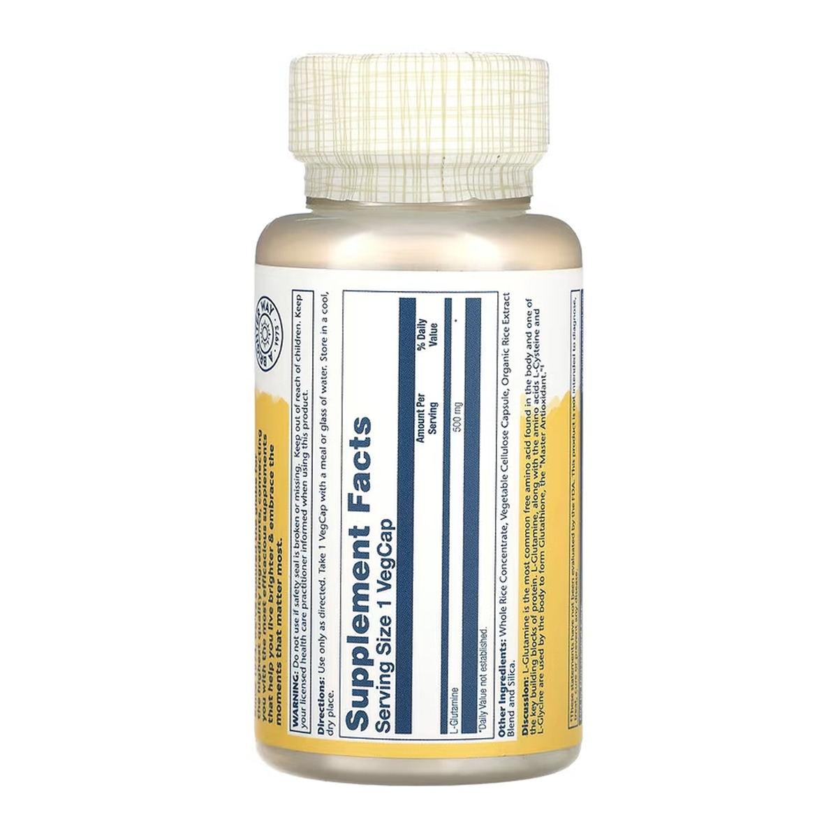 L-Glutamine 500mg - 50 vcaps. Фото 2