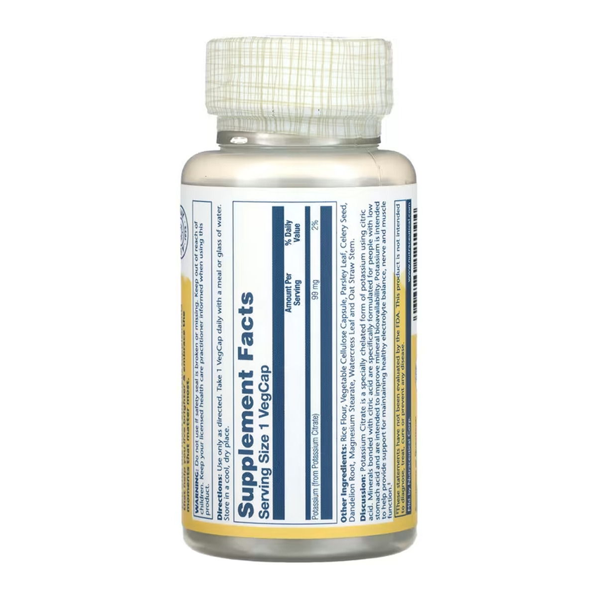 Potassium 99mg - 60 vcaps. Фото 2