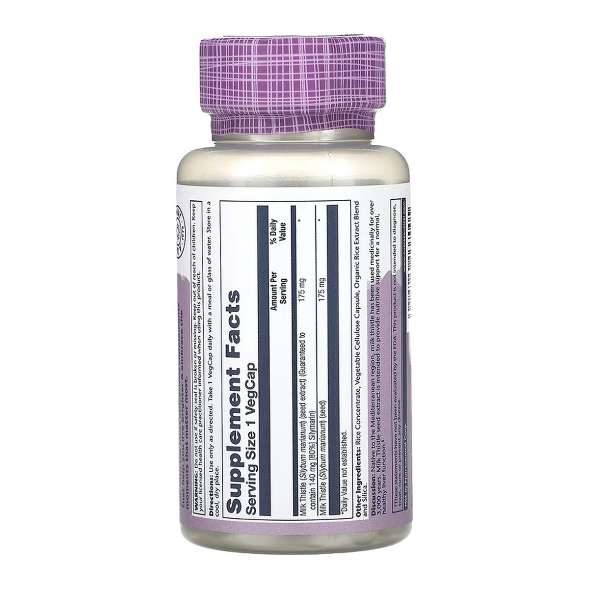 Milk Thistle Seed Extract 175mg - 60 vcaps. Фото 2