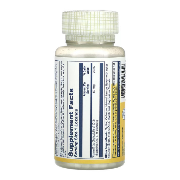 Vitamin D-3 50mcg - 60 lozenges. Фото 2