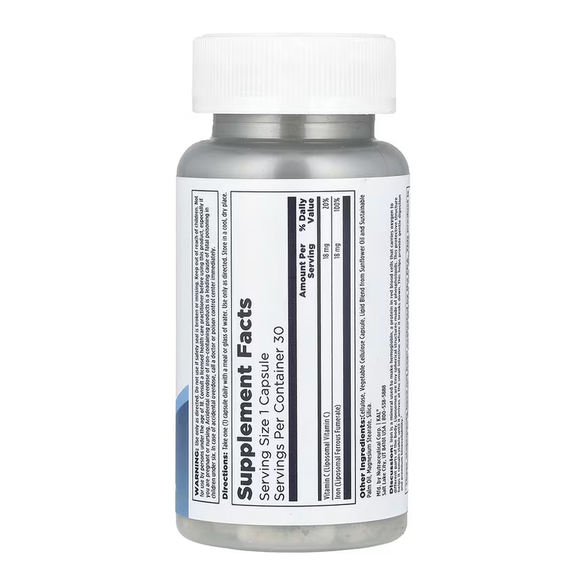 Liposomal Iron 18mg - 30 vcaps. Фото 2